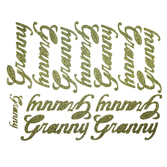JAM Paper Granny Gold Script Floral Accessory